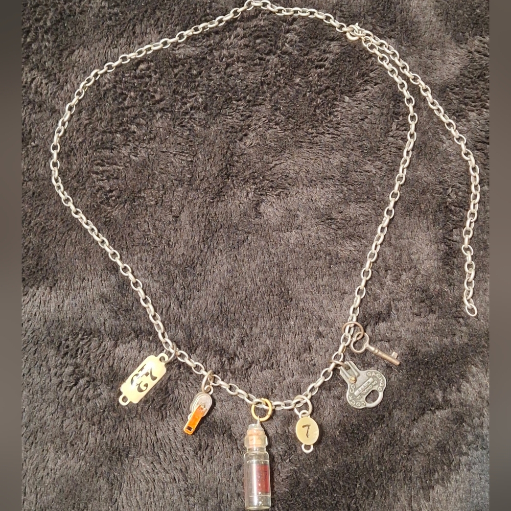 Charm necklace womens mens goth whymsygoth witchy rave fairygoth punk grunge